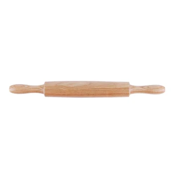 

14 Inch Wooden Rolling Pin with Easy Roll Bearings Non Stick Rolling Pin Fondant Cookie Roller Embossing Roller Pin