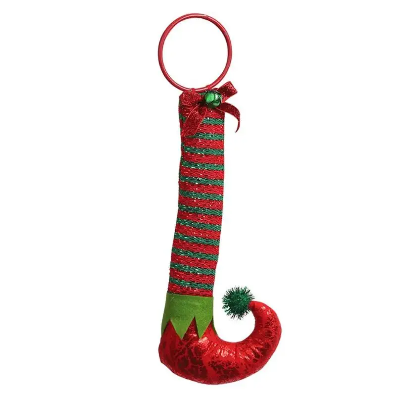 Креативные эльфийские ноги Висячие обручи дверные ручки Рождество год украшение рождество украшение для дома - Цвет: 01