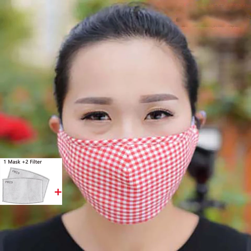 Cotton Material PPE Mask Dustproof and Insertable PM2.5 Filter Daily Dustproof and Antifog Reuse Safe Breathable