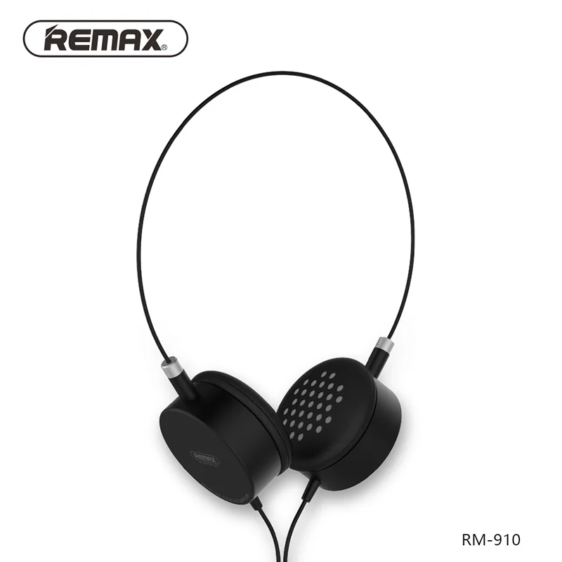 Remaxearphone 3,5 мм объемный стерео Бас Спортивная гарнитура Проводные музыкальные наушники США - Color: Black
