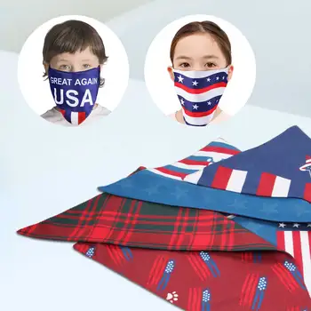 

3PCS Triangle Flag Edition Bandana Washable Cozy Scarf Double Reversible Kerchief Scarf KIDS Accessories