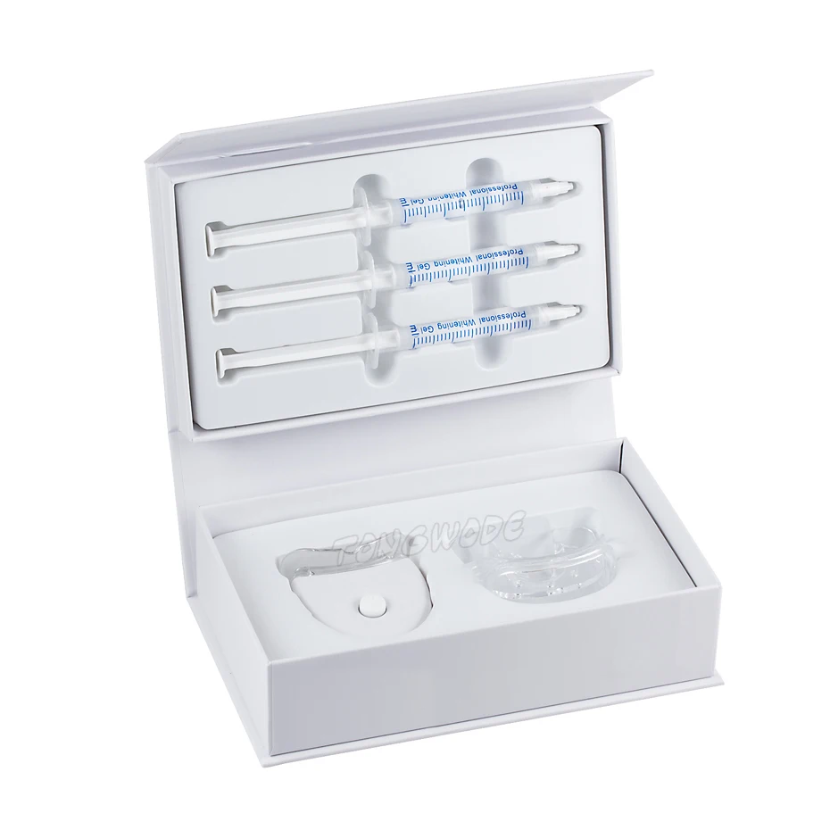 Dropshipping Fast Teeth Whitening Led Light Kit without Logo Gel Pens Oral Care Professional Dental Bleaching System Luxury Box