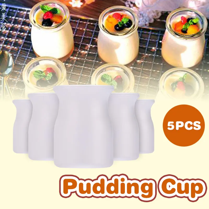 

Pudding Cup Smoothie Cup Disposable Birthday 5PCS Plastic Ice Cream Wedding Tableware Mousse Party Kitchen Summer Salad