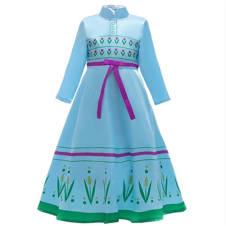 2020New Dress For Girls Clothing Anna Princess Set Elsa Dress Birthday Evening Party Dress Christmas Clothes New Year Costume - Цвет: 20