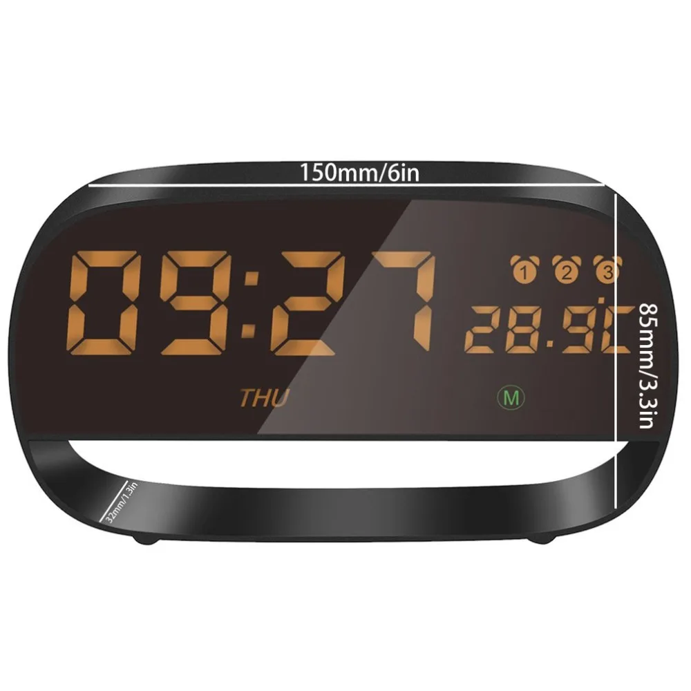 Alarm clock lazy simple creative LED electronic gift ringing smart clock metal multifunction Dropshipping