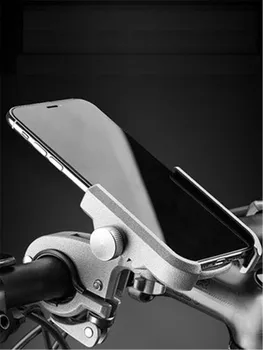 

ROCKBROS Aluminum Alloy Anti-slip Motorcycle Bike Mobile Holder Universal 58-87mm Bicycle Bike Phone Holder