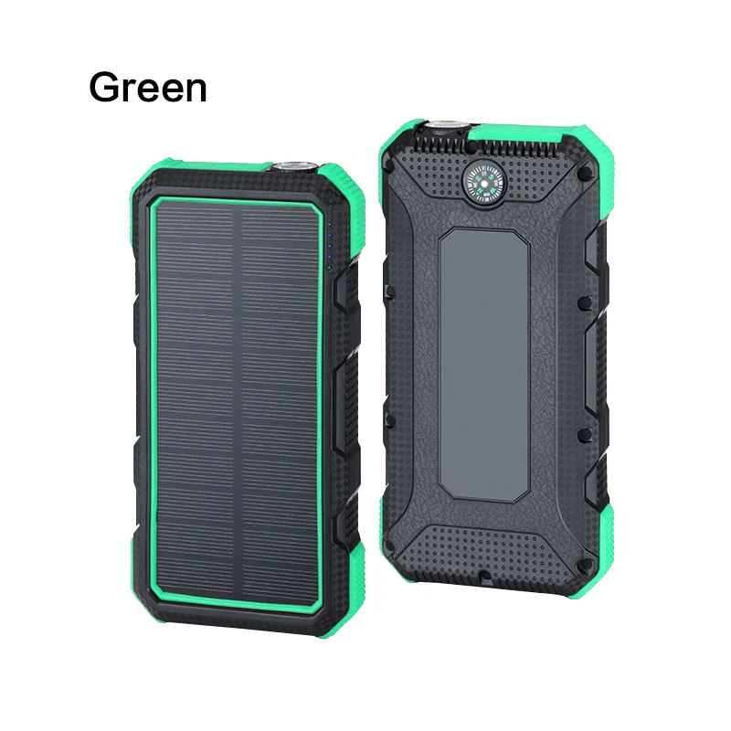Портативное солнечное зарядное устройство 24000 мАч, внешний аккумулятор, зарядное устройство для телефона, светодиодный светильник для iPhone, huawei, Xiaomi, повербанк