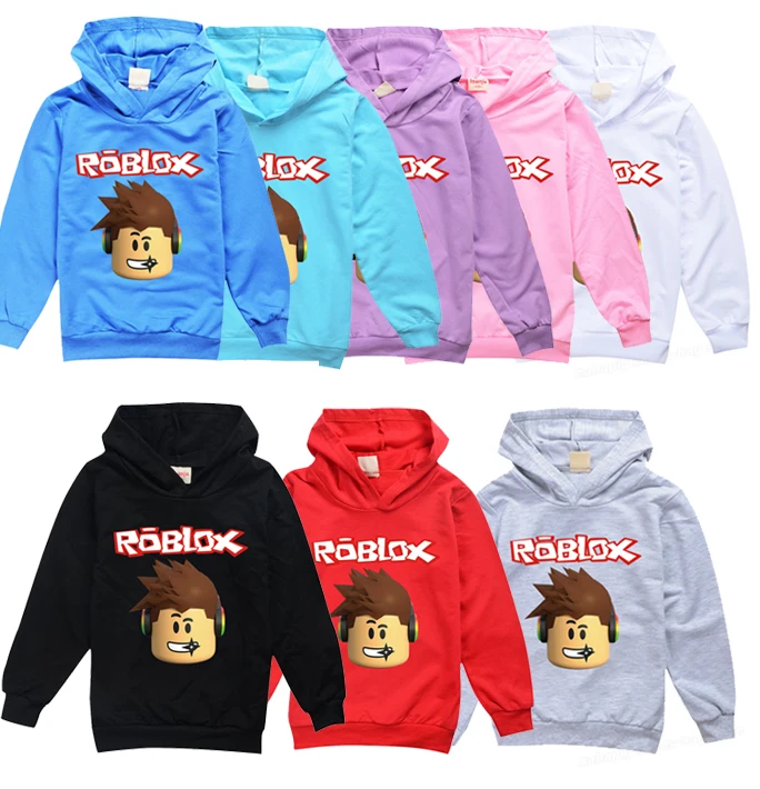 Толстовка с капюшоном Robloxs Детские свитшоты Осеннее тонкое уличное пальто