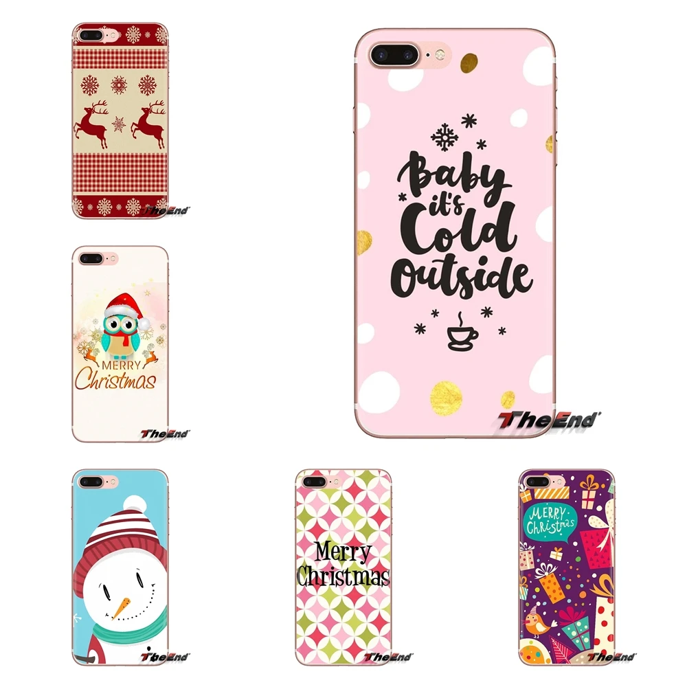 Для iPod Touch Apple iPhone 4 4S 5 5S SE 5C 6 6S 7 8 X XR XS Plus MAX Happy Merry christmas мягкие прозрачные чехлы |