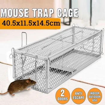 

Double door Reusable Catching Mice Mouse Traps Bait Snap Rodent Catcher Mice mousetrap Hunt Rat Cage Single Mice Rodent Cage