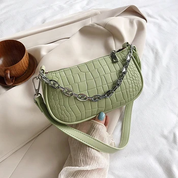 

HOT Alligator Pattern Women Messenger Handbags Sac PU Leather Street Casual Solid Zipper Shoulder Bags