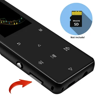 

New MP3 Player with Bluetooth Speaker Built-in 8GB 16G HiFi Portable Walkman with Radio /FM/ E-Book Recording Audio MP3 Player