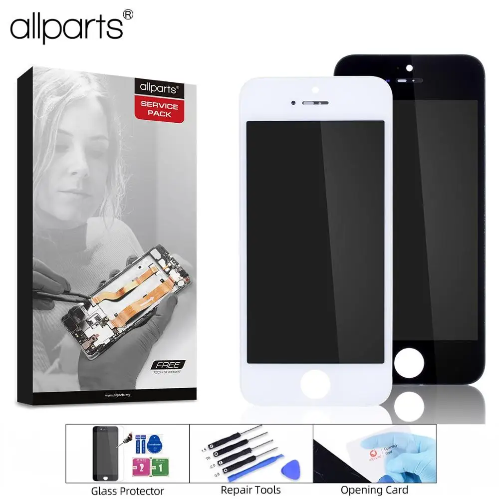 AAA OEM Дисплей для iPhone 5S 5 5C в сборе с тачскрином на рамке черный белый