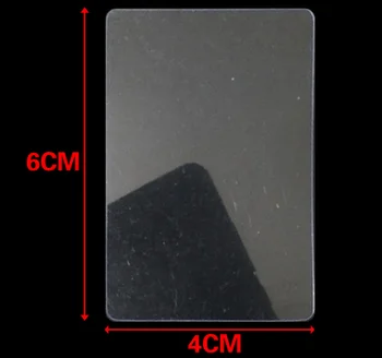

100Pcs 40*60mm Transparent Blank Clear PVC ID Cards Plastic Round Corner Business Card Calling Waterproof Cards Custom
