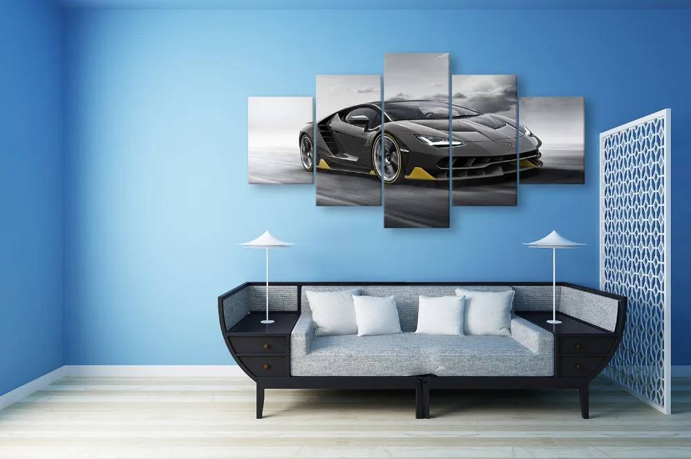 Спортивный автомобиль постер 5 шт. картины на холсте спортивный HD печать