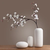 Ceramic Vase Decoration for Tea House Hotel, Zen Style Flower Drying Device, Modern and Simple, Living Room and Porch Decoration 2