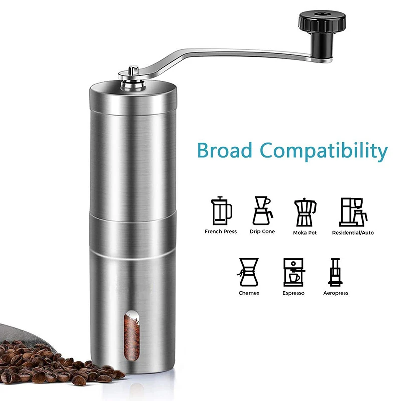 Commercial Coffee Bean Grinder Hand Crank Precise Conical Ceramic Burr  Washable Portable Manual Espresso Coffee Mill Kitchen - AliExpress