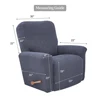 Battilo Waterproof Recliner Chair Cover Elastic Plush Lazy Sofa Cover Massage Chair Covers with Pocket Stretch Plaid Slipcover 5
