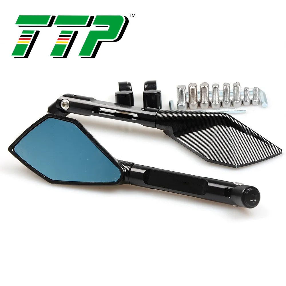 TTP 1 пара алюминиевых зеркал заднего вида мотоцикла Ручка Руль конец зеркало для