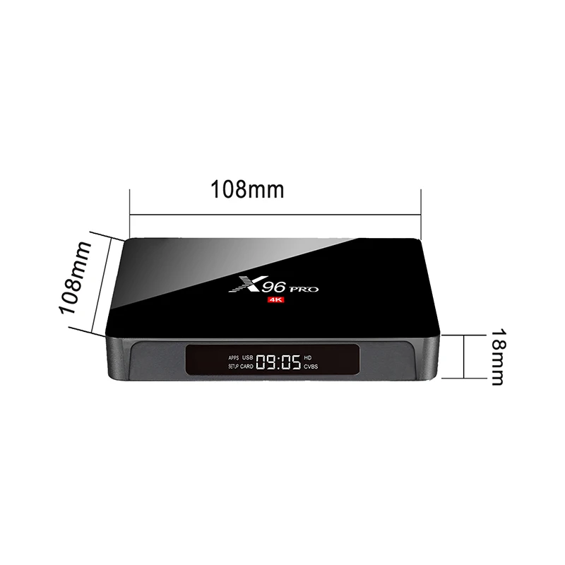 X96 PRO Amlgoic S905W Android 9,0 tv Box 2 Гб 16 Гб H.264 4K Wi-Fi передатчик для интернет-телевидения подписка испанско-португальский Netflix 1 год обновленная ТВ коробка