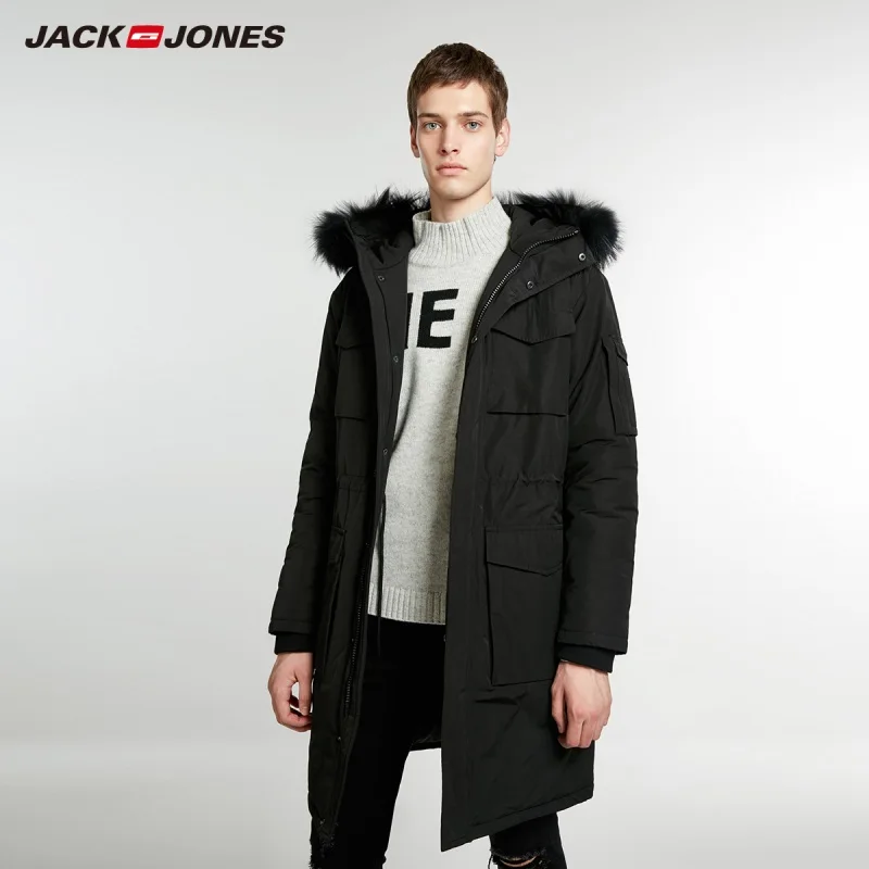 

JackJones Men's long Parka Coat Warm Long Jackets Coat Menswear 218409504
