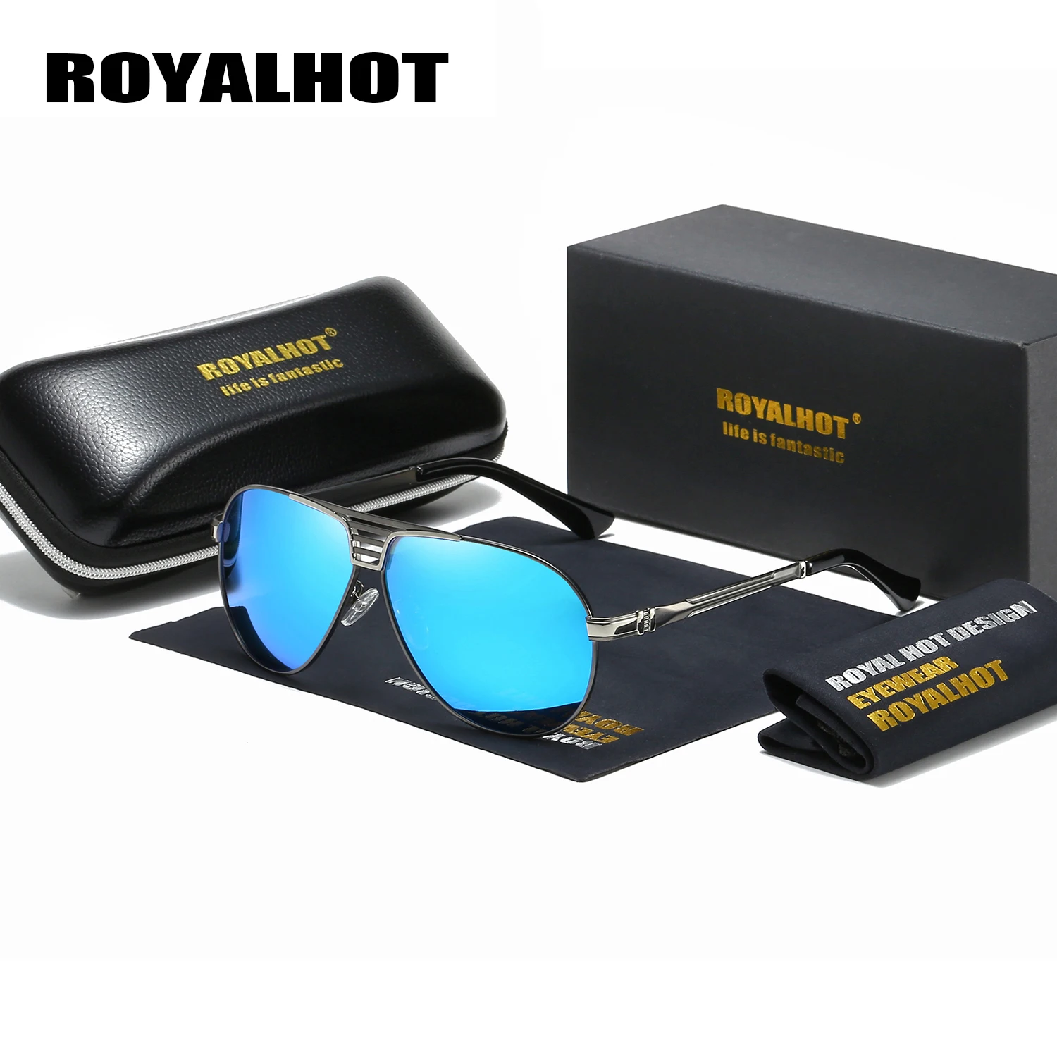 RoyalHot Men Women Polarized Oval Aloy Frame Sunglasses Driving Sun Glasses Shades Oculos masculino Male 90090 | Аксессуары для