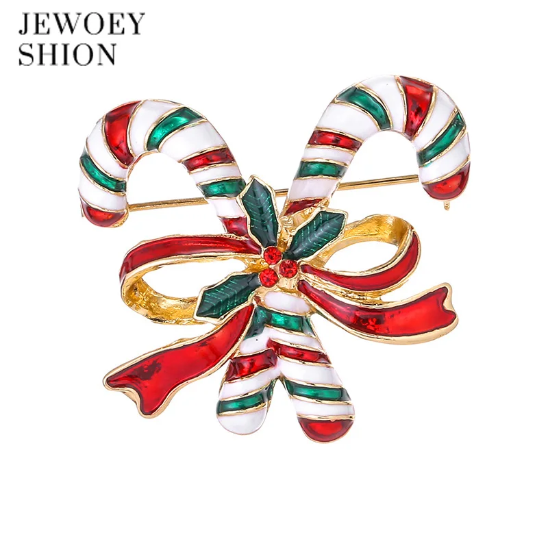

JEWOEY SHION dropshipping Stylish Brooches Christmas Jewelry Xmas Tree Deer Snowman Brooch Party Brooch Pin