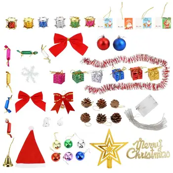 

104pcs Christmas Assorted Lovely Adornments Christmas Tree Decorations