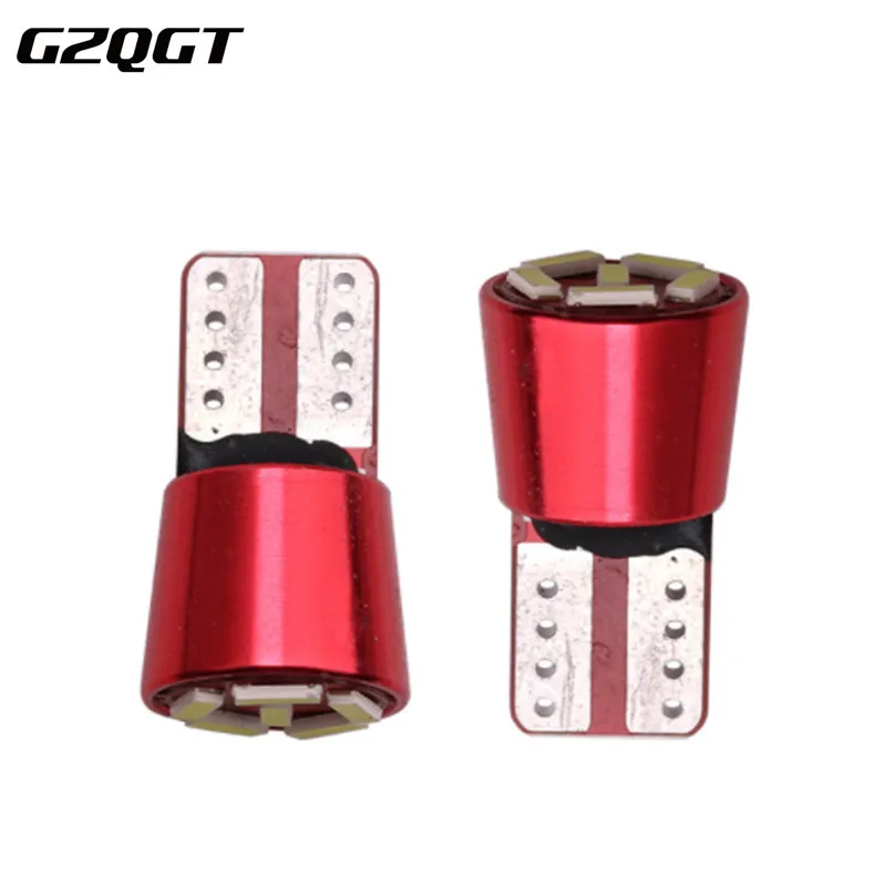 10pcs Super Bright T10 LED Car Lights W5W 194 6SMD 4014 Error Free White For License Plate Reading Lamp | Автомобили и мотоциклы