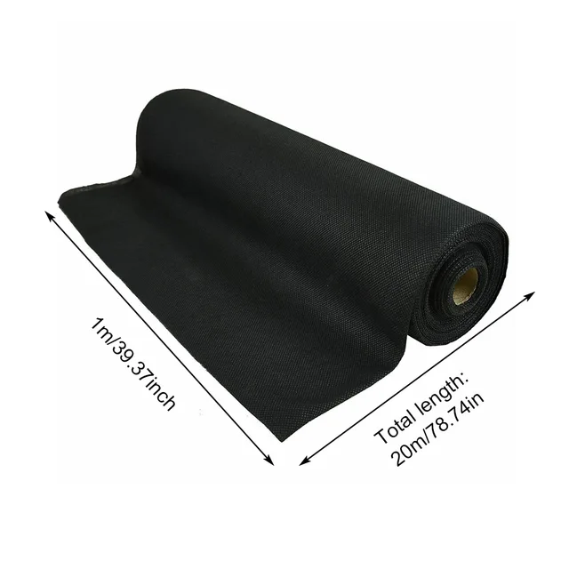 1,5/20 M -Es Növényi Burkolat Talajtakaró Gát Üvegházhatású Membrán Nehéz Kártevőirtó Mezőgazdaság Gyomirtószövet - Image 6
