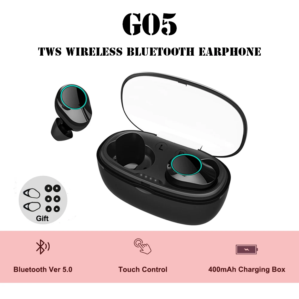 Instock G05 tws беспроводные наушники гарнитуры Наушники Bluetooth 5 0 для xiaomi iPhone samsung pk redmi