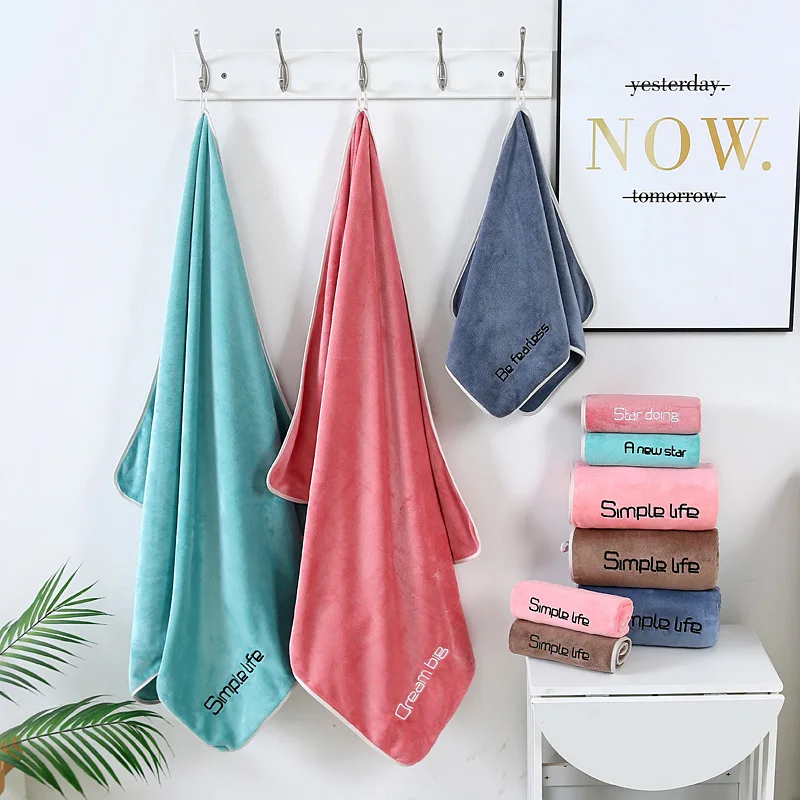 

Microfiber Bath Towel Super Soft Strong Water-absorbent Quick-drying Non-linting High-quality Household Outdoor Beach Towel