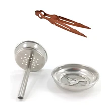 Нержавеющая сталь Материал кальян щипцы и кальян уголь полка для чаши Chicha аксессуары адаптер стекло Водопровод