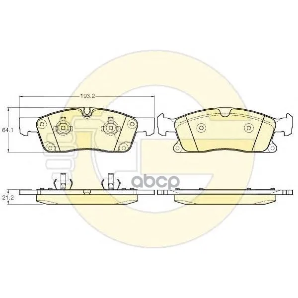 Колодки Тормозные Mercedes-Benz Ml W166 250-350 11- Передние Girling 6119462 Girling арт. 6119462