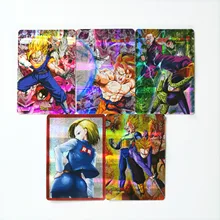 5 шт./компл. супер Dragon Ball-Z Heroes боевой карты Ultra Instinct Goku Vegeta Android 18 сотовый игровая коллекция карт