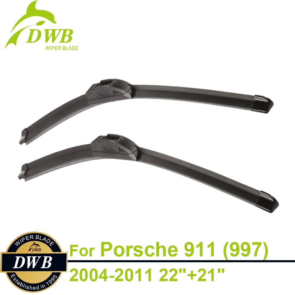Wiper Blades for Porsche 911 (997) &amp Carrera 2004-2011 22&quot+21&quot 2pcs free shipping Direct Fit Windscreen Wipers | Автомобили и