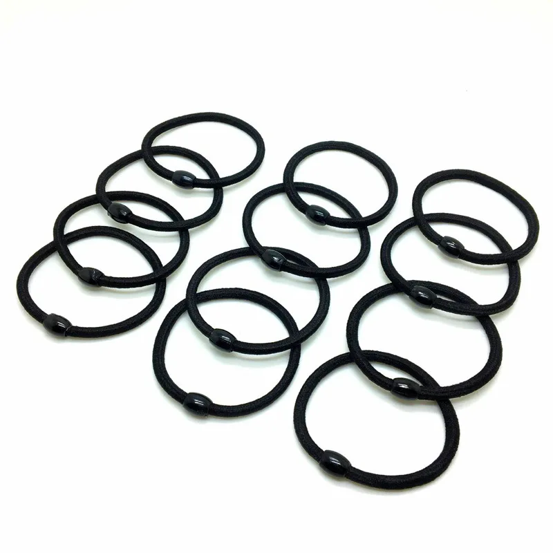 designer head scarf 10pieces/lot Girls Women Hair Accessories Black Rubber Band Thick and Thin Hair Rope Ponytail Holder Scrunchie Ties flapper headband