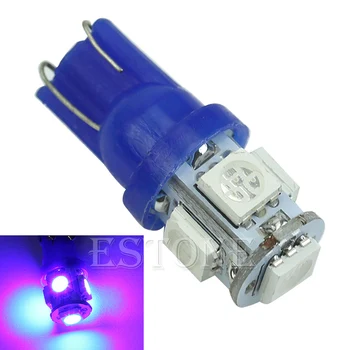 

1PC T10 5-LED 5050 SMD 194 168 W5W Blue Light Wedge Bulb XENON Car Tail Lamp E7CA