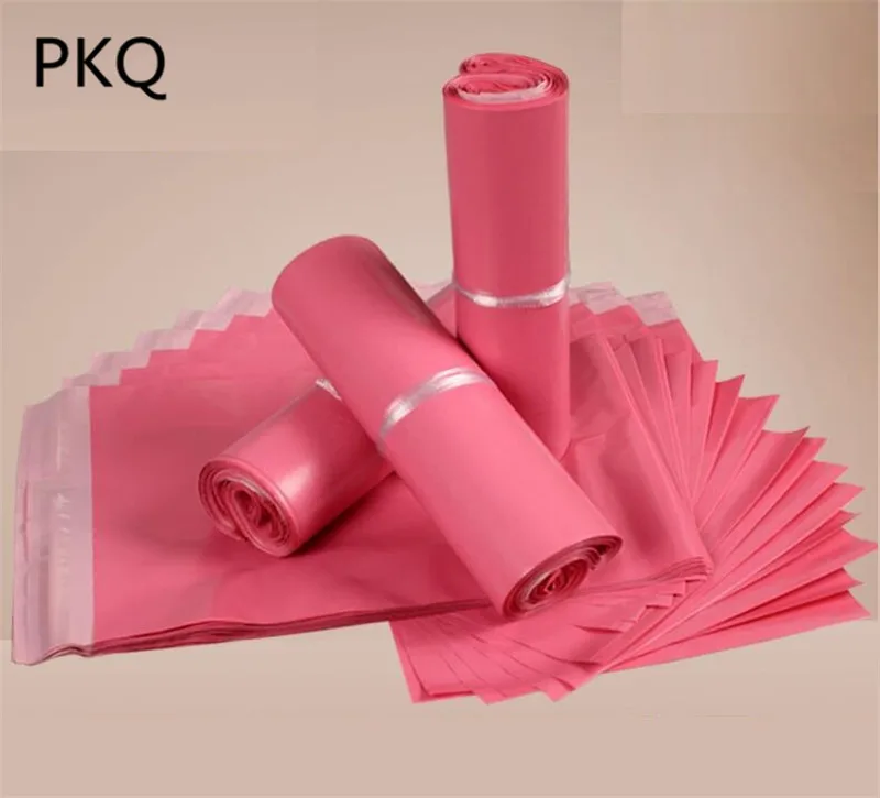 

10 sizes Pink Envelope Express Bag Office Paper Envelope Poly Mailer Plastic Shipping Mailing Bags Envelope Poly bag New