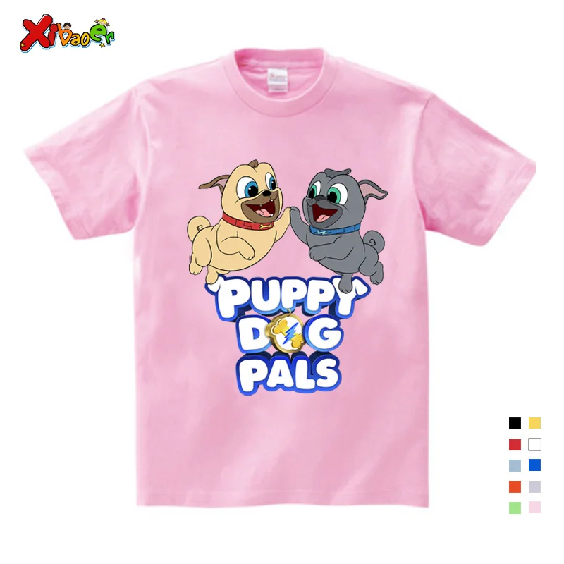

Children Summer Short Sleeve Top Clothes BoyPuppy Dog Pals Printed Tee Girls Lovely Kids T Shirt Gifts for Children's Birthday