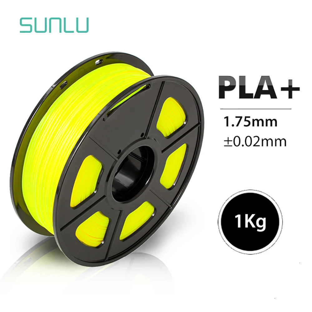 SUNLU PLA Plus 3d Принтер Нити 1 кг хорошая прочность с катушкой 1,75 мм Пластик PLA экструдер нити 3D печать Ручка расходные материалы