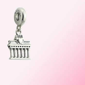 

100% 925 Sterling Silver 1:1 Gate Dangle Charm DIY Bracelet Jewelry Cartoon Portrait Key Necklace Pendant Charm