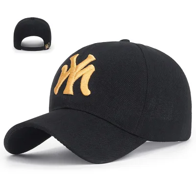 Outdoor Sport Baseball Cap Spring And Summer Fashion Letters Embroidered Adjustable Men Women Caps Fashion Hip Hop Hat TG0002 blackgolden