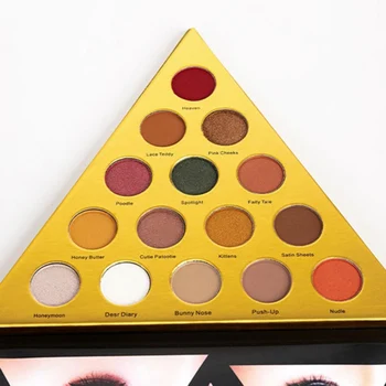 

30 Colors Golden Triangle Earth Color Matte Pearlescent Eyeshadow Palette Multicolor Long-lasting Waterproof Easy Color Makeup