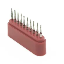 10 шт./компл. хвостовик под турбинный наконечник Алмазный Набор боров для детских зубов подготовки 1,6 мм