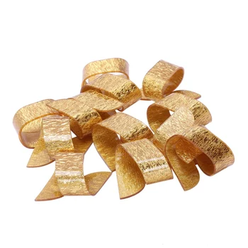 

12Pcs Napkin Rings Beauty Special Irregular Plastic Napkin Holder For Wedding Hotel