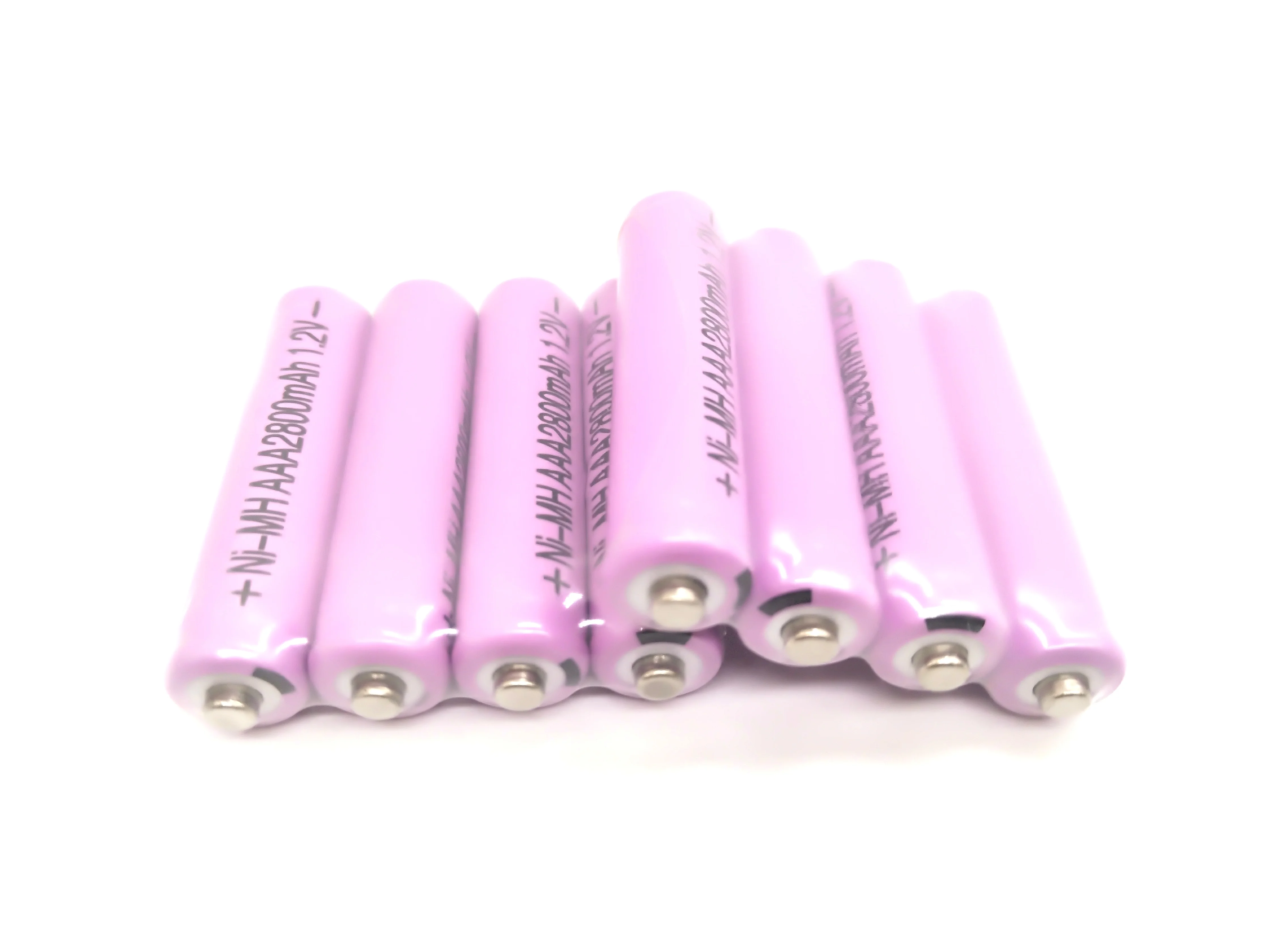 OOLAPR розовый 10 шт AAA 2800mAh 1,2 V аккумуляторная батарея Ni-MH 1,2 V перезаряжаемая 3а батарея