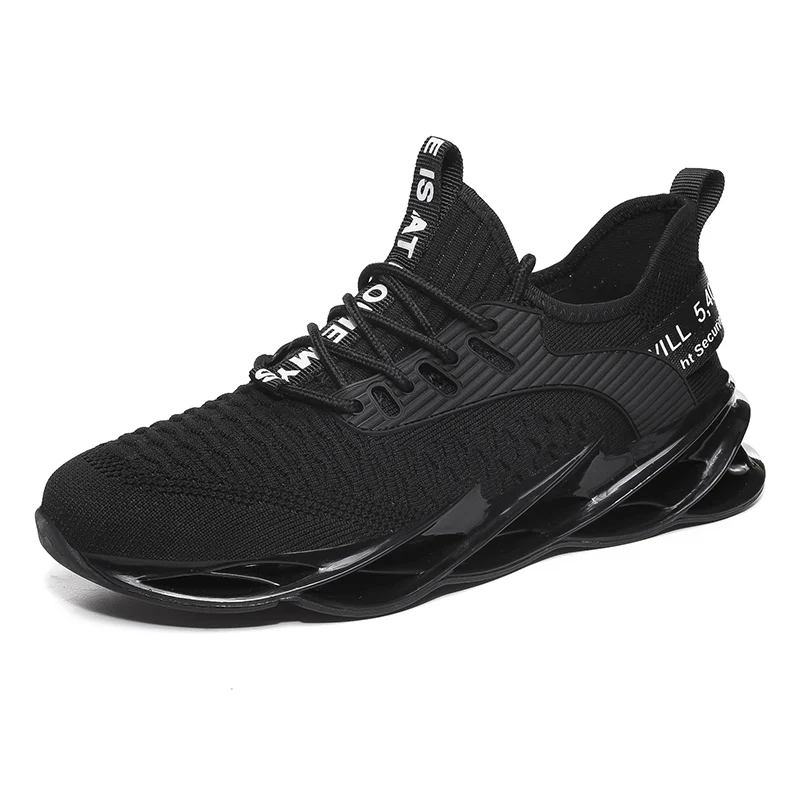 Спортивная обувь для мужчин кроссовки дышащие сетчатые уличные спортивные туфли Мужская увеличивающая рост черная верхняя обувь на шнуровке мужская обувь Hombre Zapatos - Цвет: G111 Black