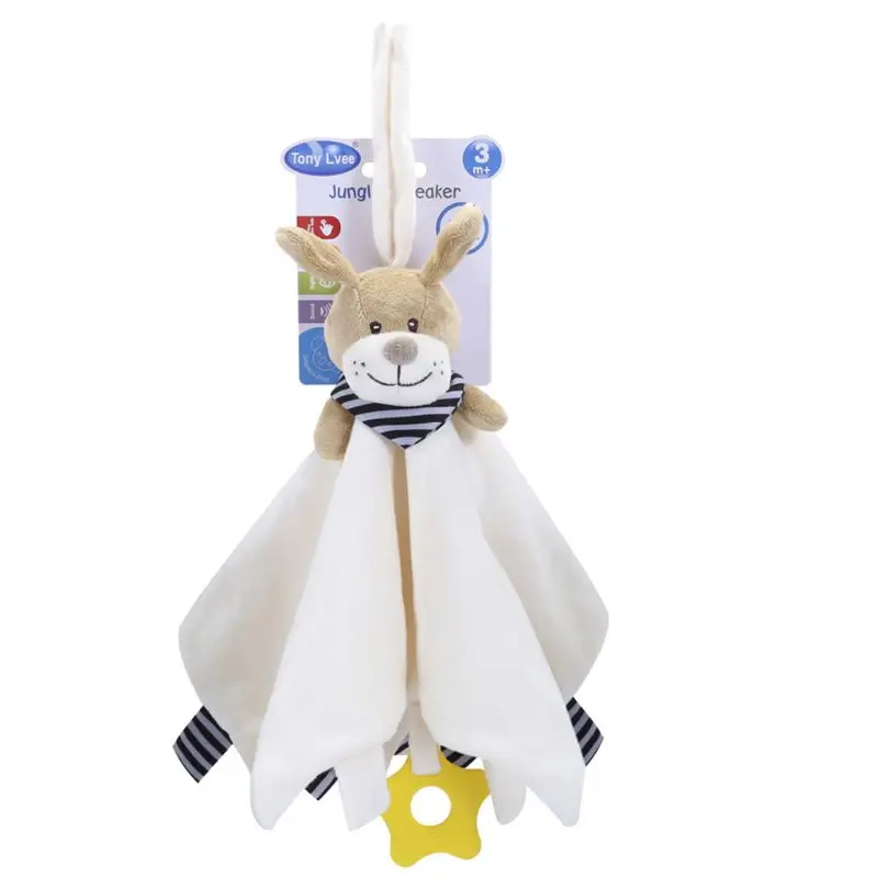 Multifunctional Infants Feeding Towel Bibs Cartoon Baby KIids Pacifier Teether 5
