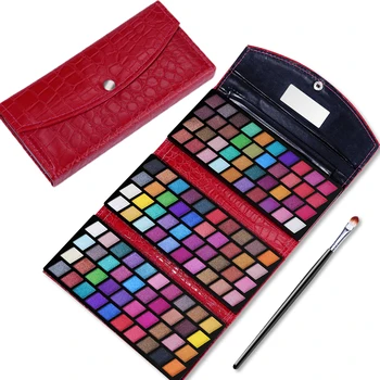 

120 Colors Shimmer Glitter Eyeshadow Palette Eye Shadow Wallet Cosmetics Set Waterproof Pigment Metallic Smoky Eyes Makeup Kit